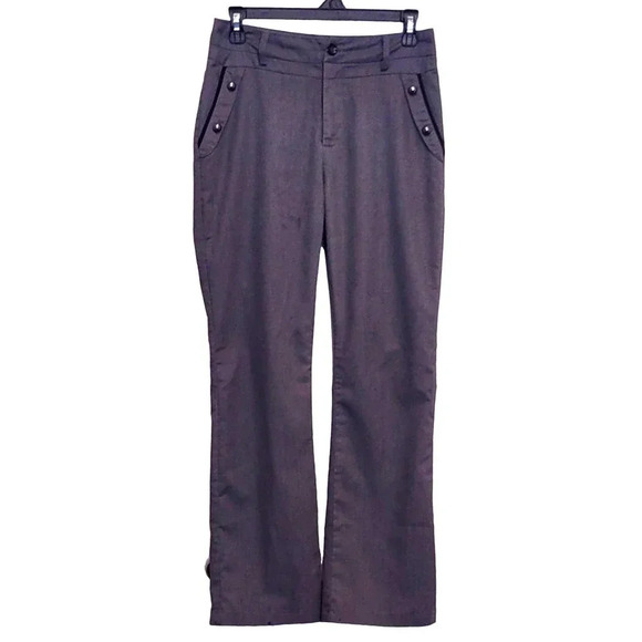 No Name Gray Slacks Baggy Straight Khaki - Picture 1 of 6